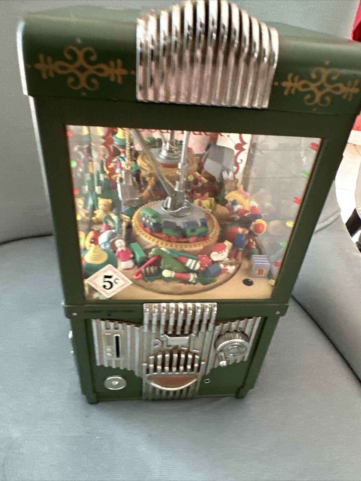 Enesco Vintage Claw Crane Machine Coin Operated