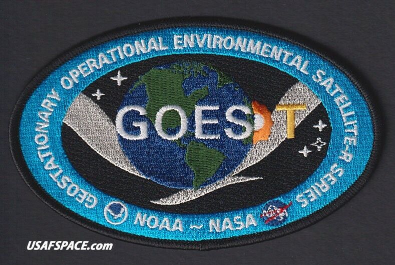 Authentic GOES- T - NASA NOAA USAF - ENVIRONMENTAL SATELLITE SPACE Mission PATCH