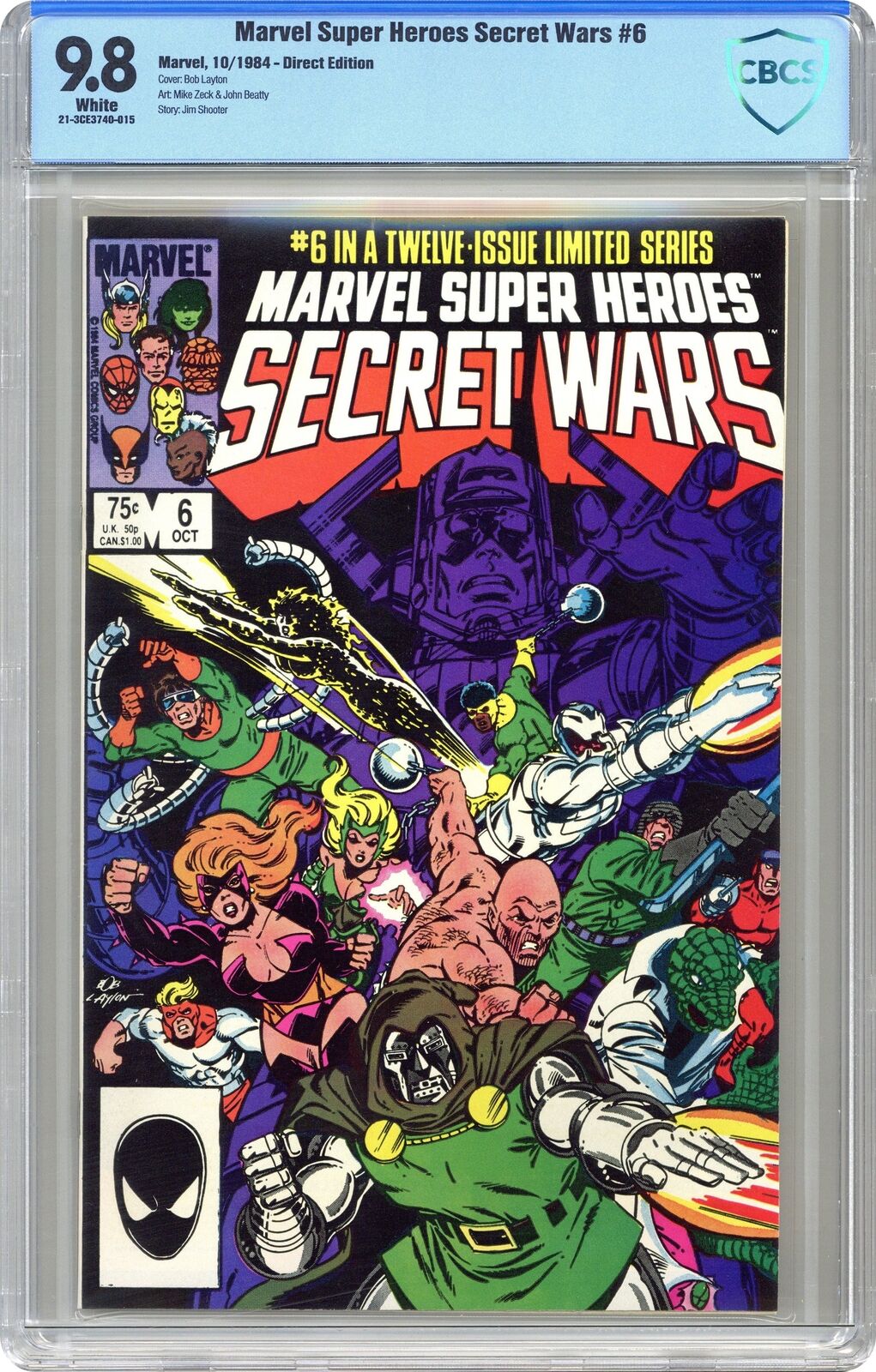 Marvel Super Heroes Secret Wars #6N CBCS 9.8 1984 21-3CE3740-015