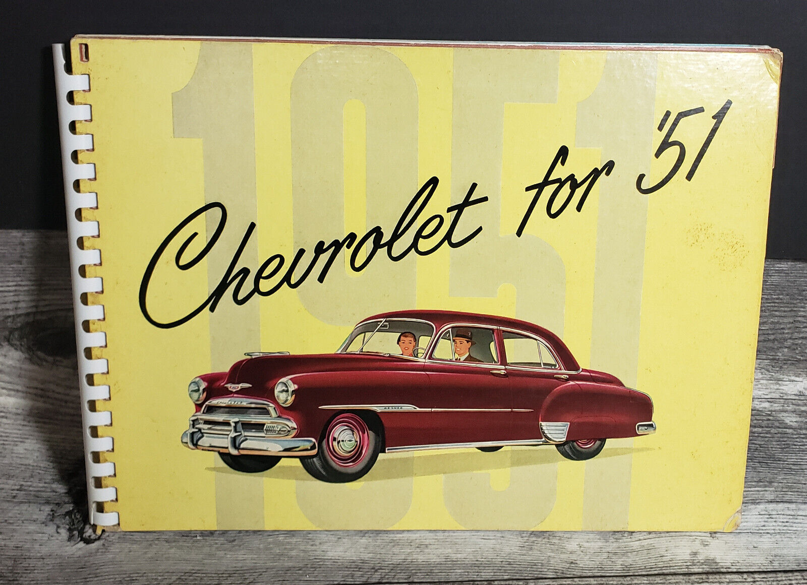 1951 Chevrolet Dealer Album Original w/ Plastic Comb Spine January 1, 1951