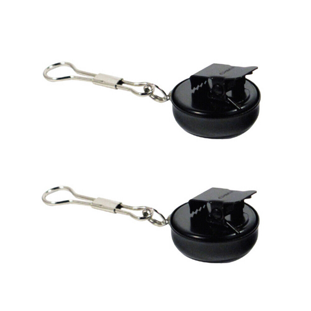 2 Pc Mini Retractable Pull Reel Key Chain Clip On Key ID Badge Holder 1