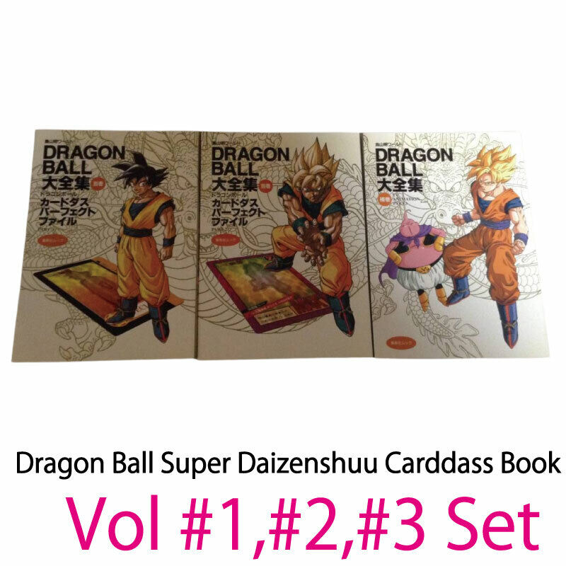 Dragon Ball Super Daizenshuu Carddass Book Vol #1 #2 #3  set 1996 Rare