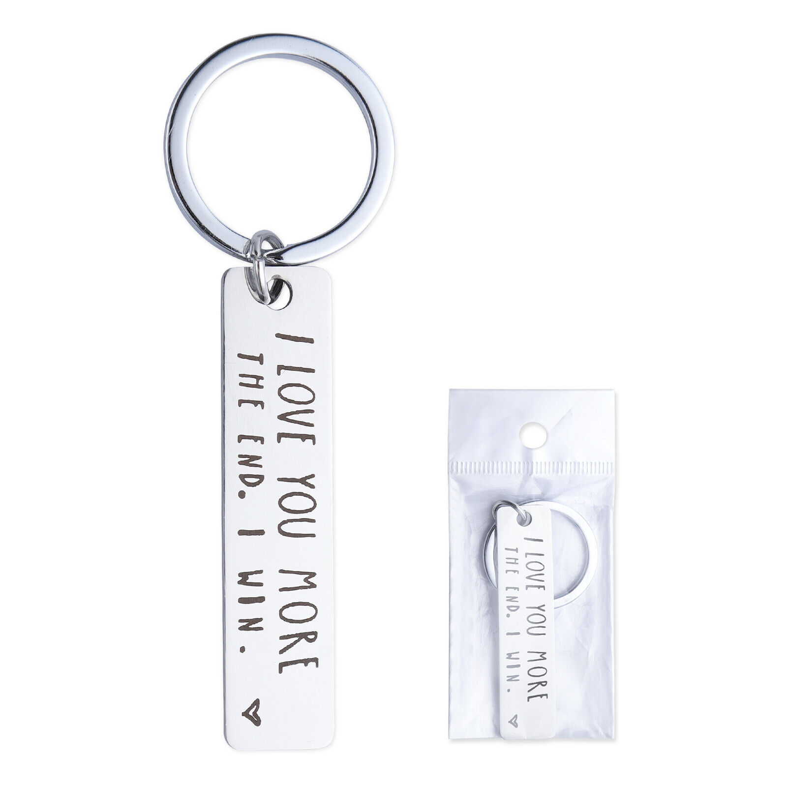 Valentine I Love You Keychain I Love You More Most The End I Win Couple Gift