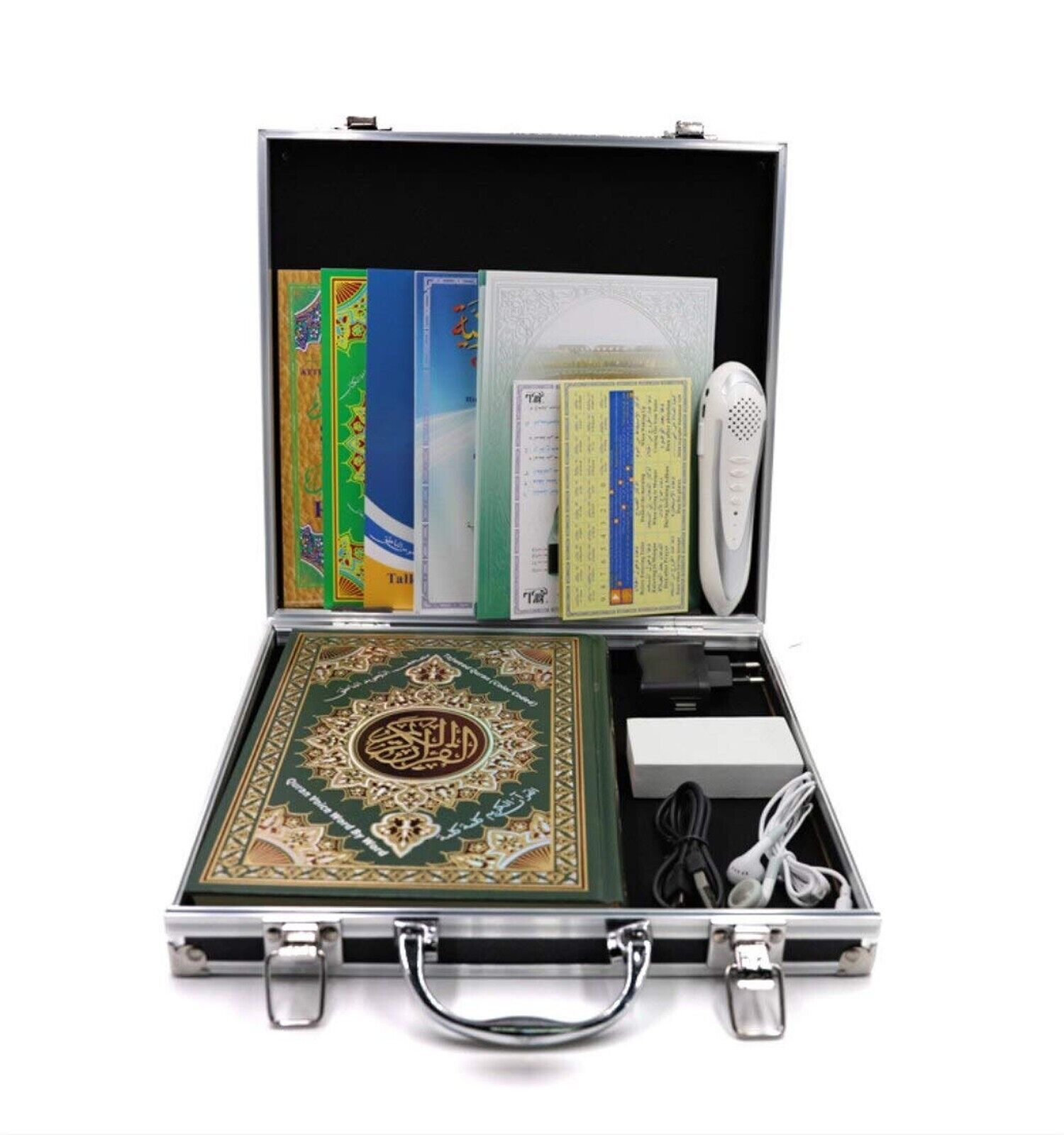 Digital Qur\'an Pen Quran Player Pen Reader 8GB Silver Color Word for Word Taj...