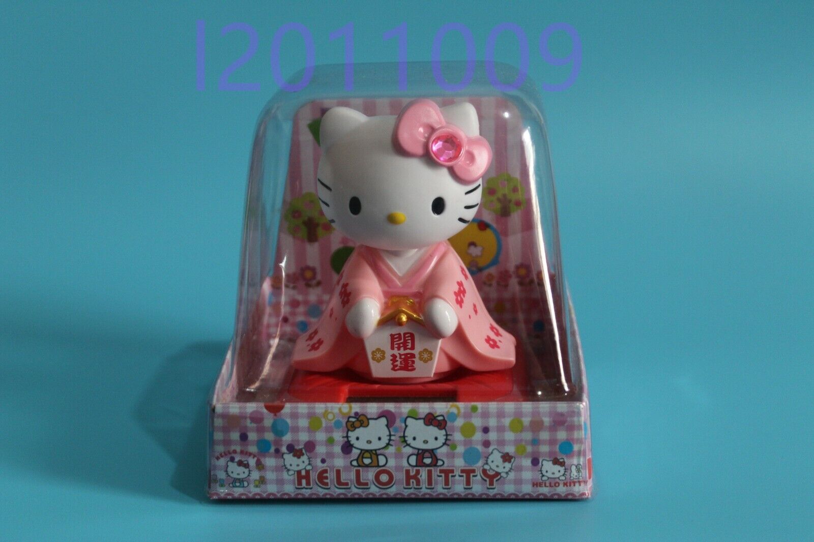 Cute solar shaking head pink kimono Hello Kitty Figure - Car/Home Decor Gift
