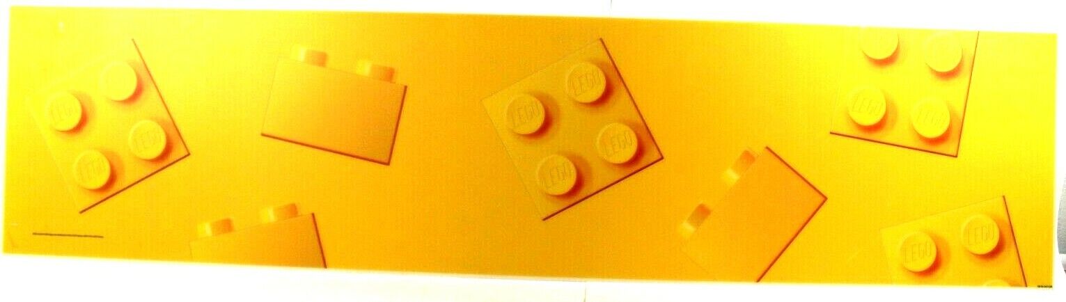 LEGO Classic Yellow Brick Toys R Us Acrylic Plastic Display Banner 24 x 11 Sign 
