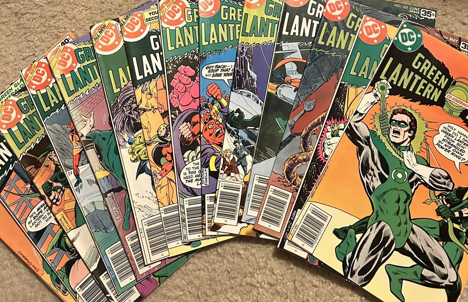 Green Lantern/Green Arrow 101-122 (15 Issues) High Grade Bronze Age Lot 1978-79
