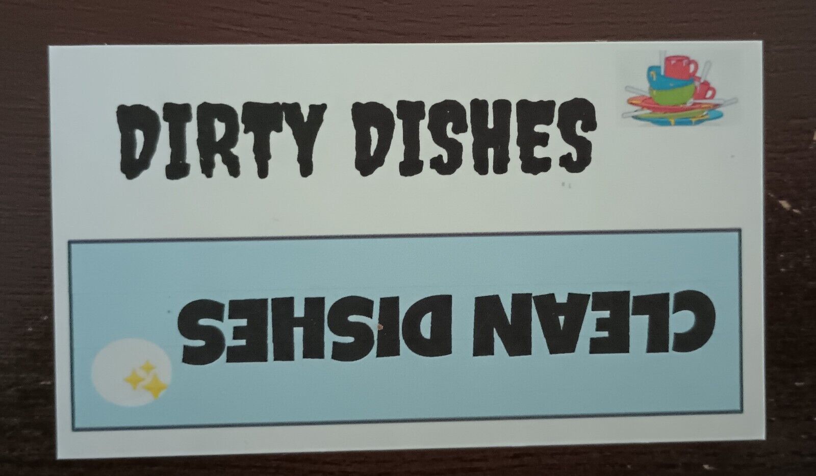 Clean/Dirty Flip Dishwasher Magnet