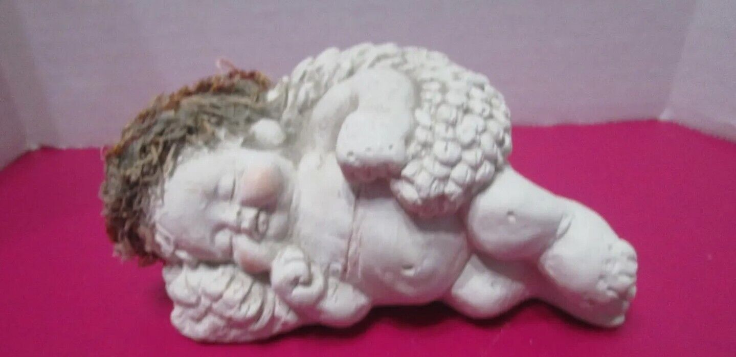 Dreamsicles Cherub Angel Figurine Heavenly Dreamer Sleeping Angel  Signed 1994 