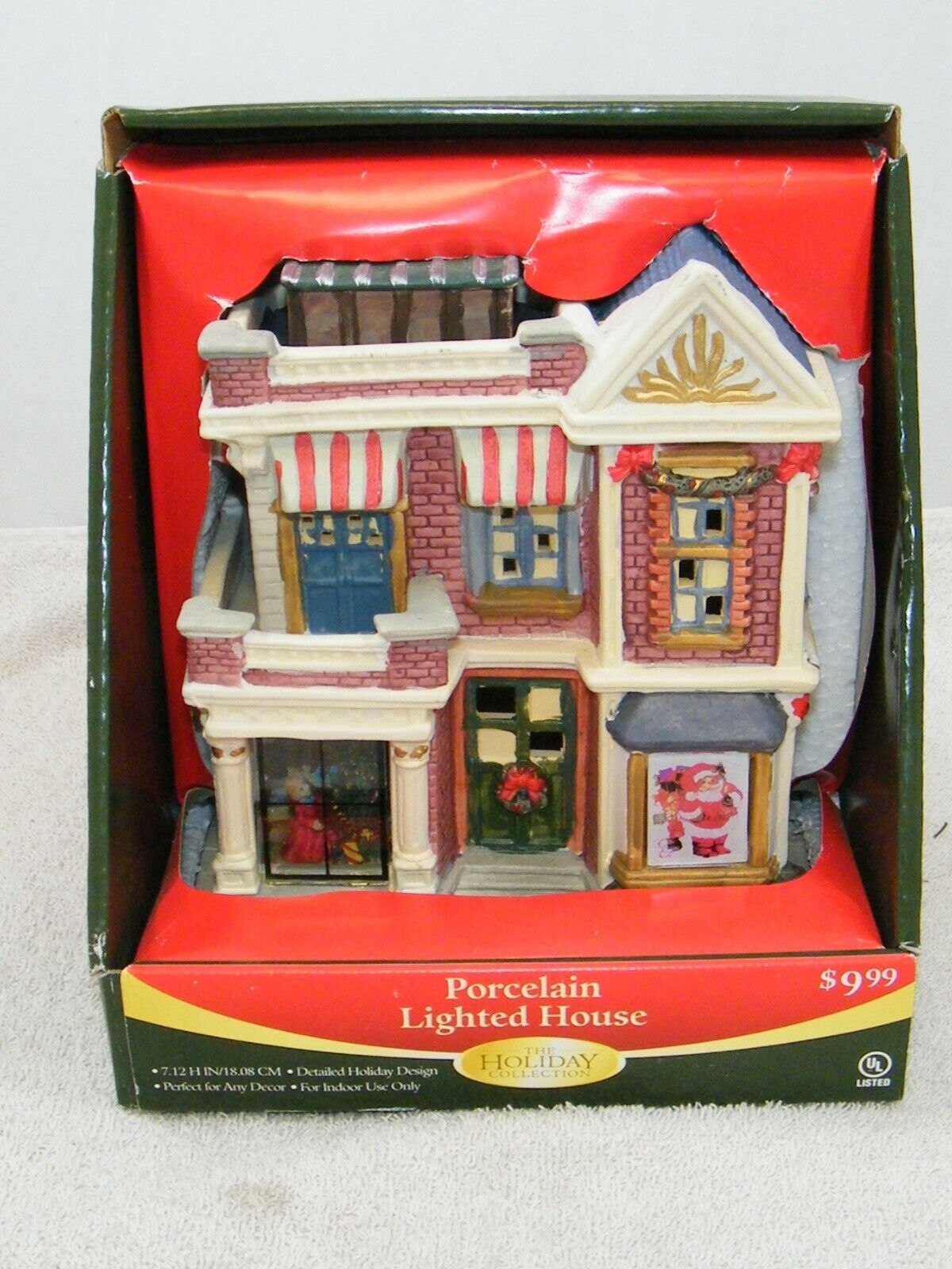 NEW RITE AID LIGHTED CHRISTMAS HOUSE PORCELAIN HOLIDAY