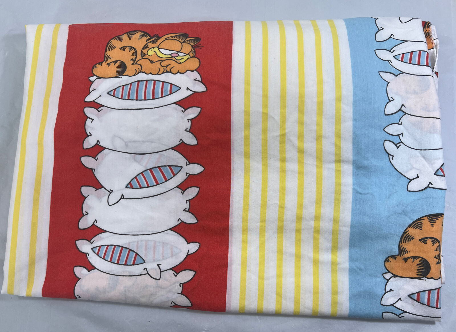 Vintage 1978 Garfield United Feature Syndicate Inc FULL FITTED Sheet Fat Cat