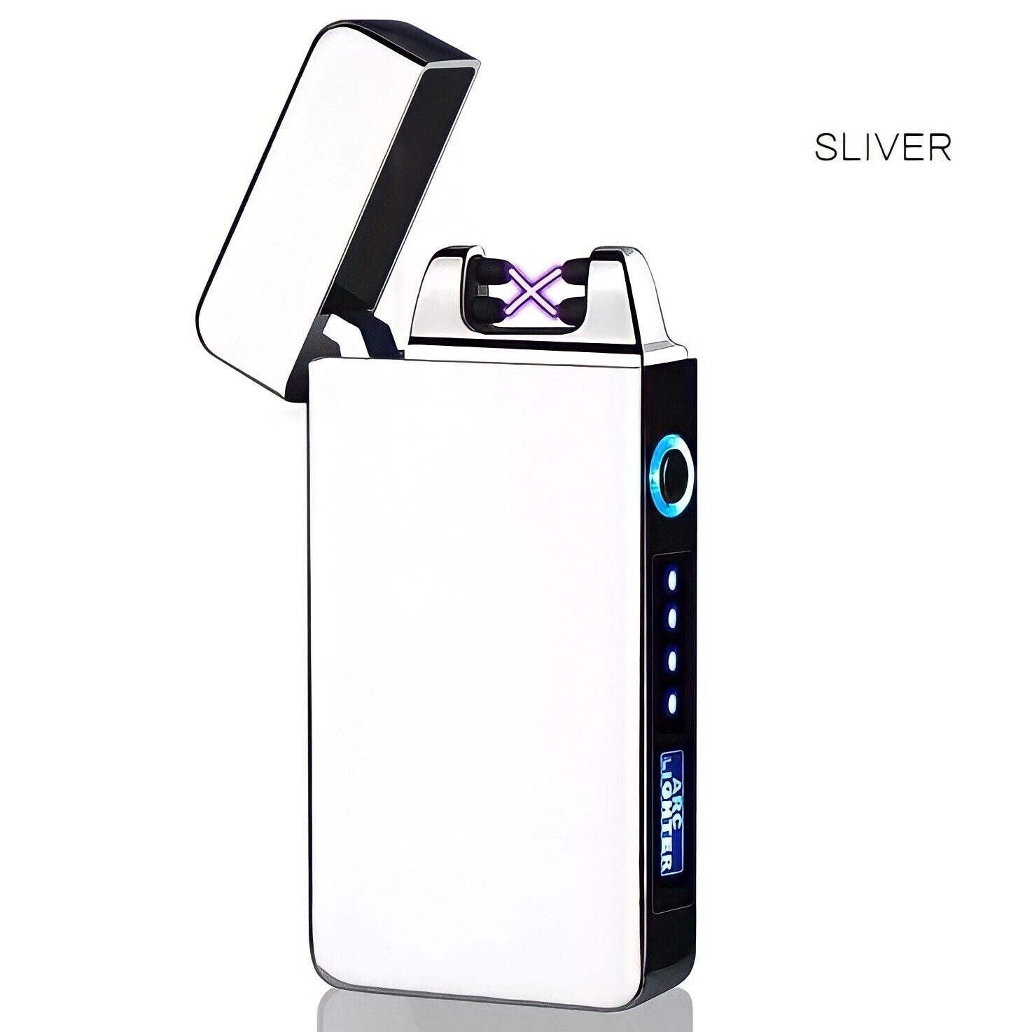 Dual Arc Plasma Electric Lighters Cigarette Windproof USB Rechargeable Tesla US