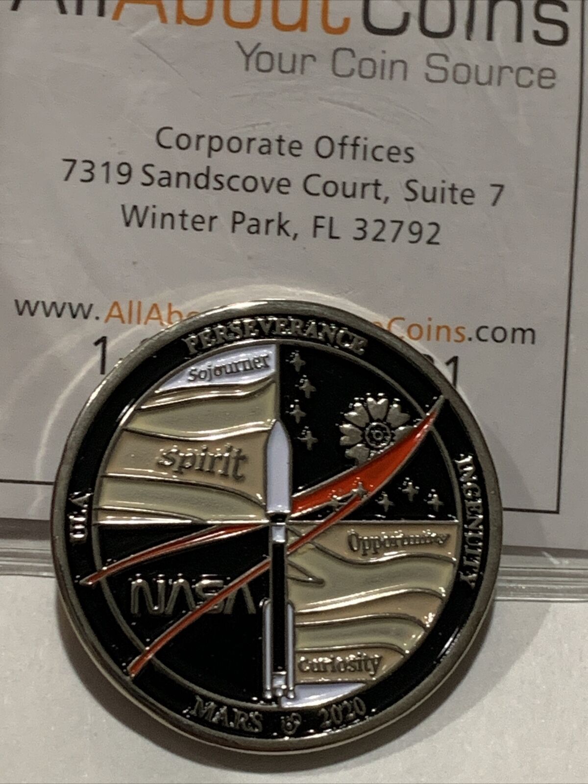 Mars 2020 Perseverance Rover Challenge Coin- ULA INGENUITY