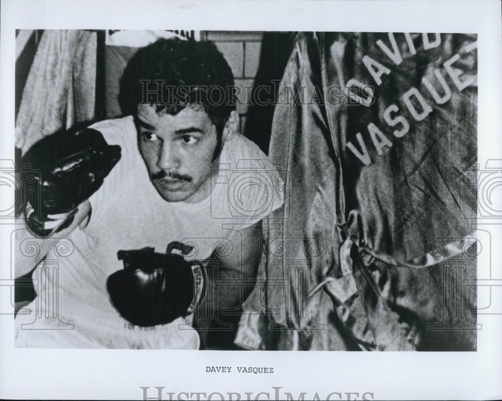 1979 Press Photo Boxer David Vasquez