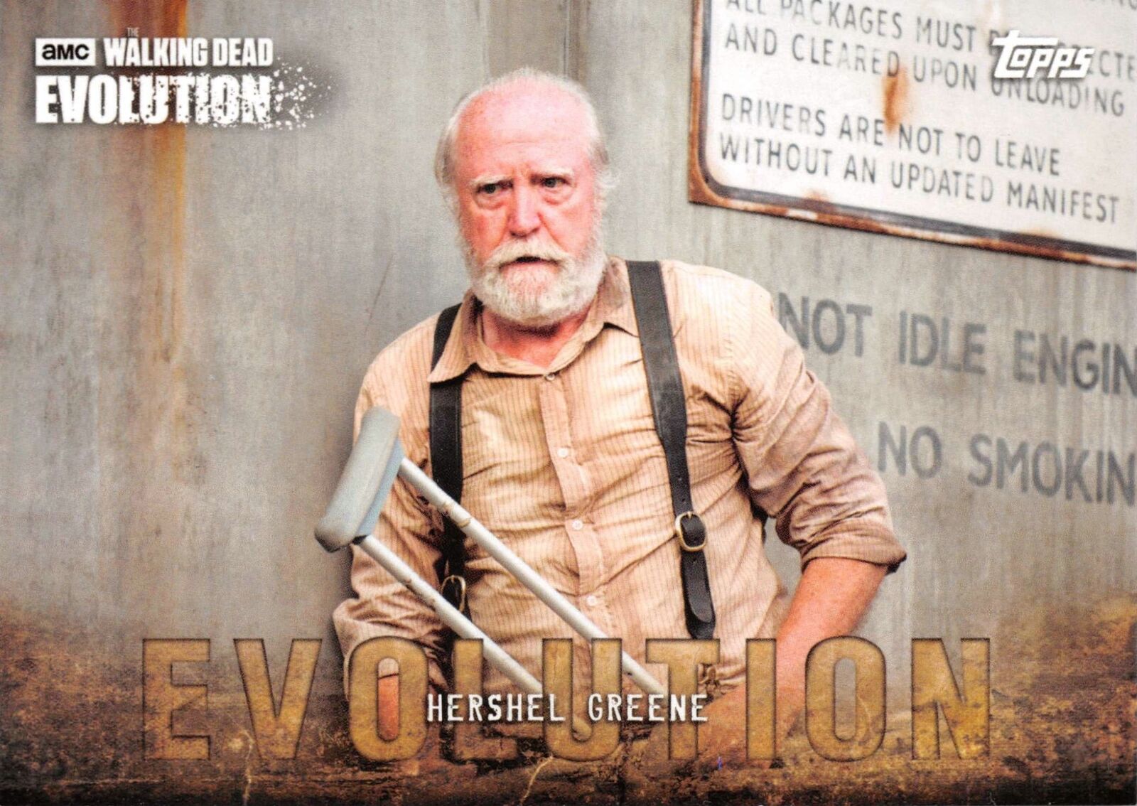 HERSHEL GREENE (Scott Wilson) / Walking Dead Evolution Base Trading Card #73