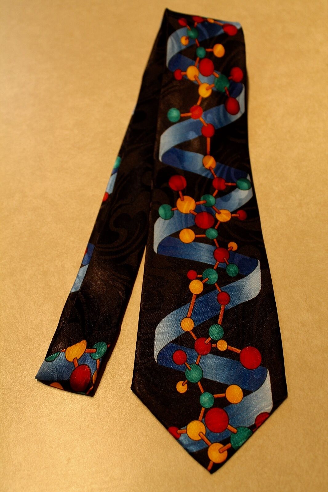   Teacher Chemistry Biology Molecules / DNA Science New Navy Blue Neck Tie 