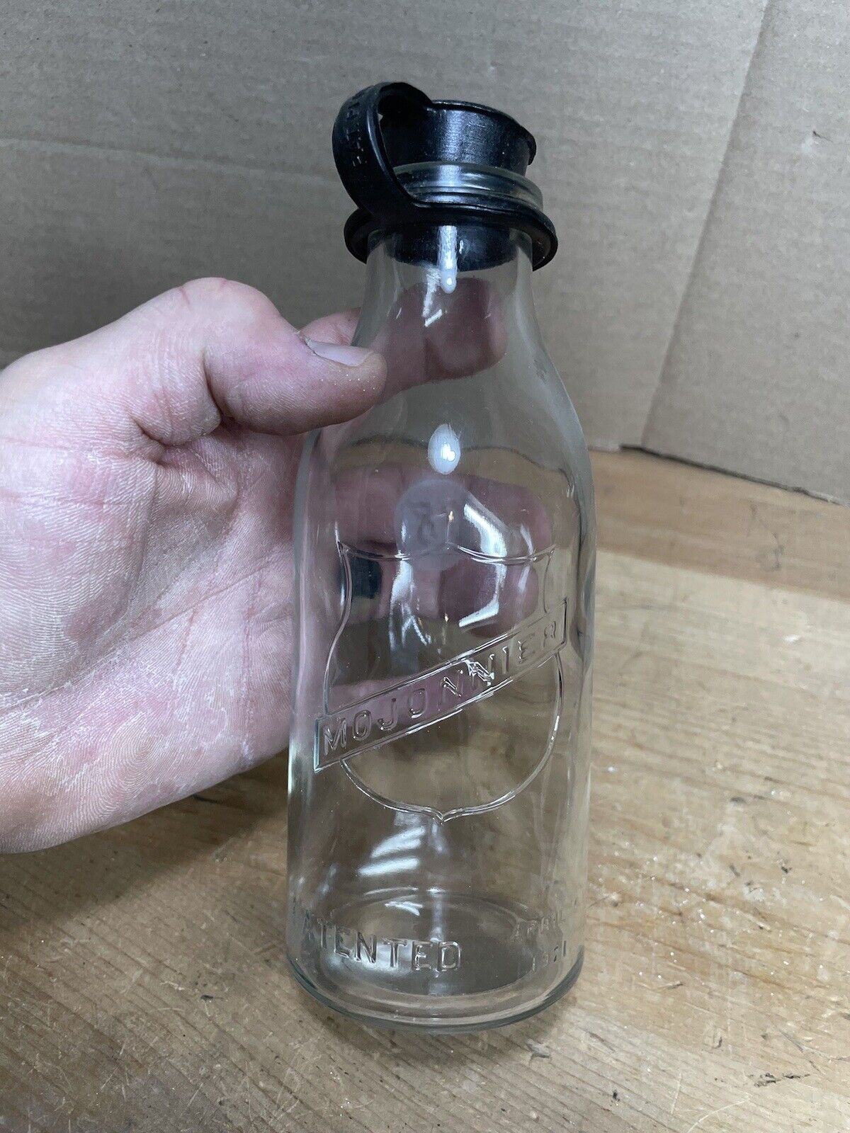 Mojonnier Glass Milk Bottle April 5 1921