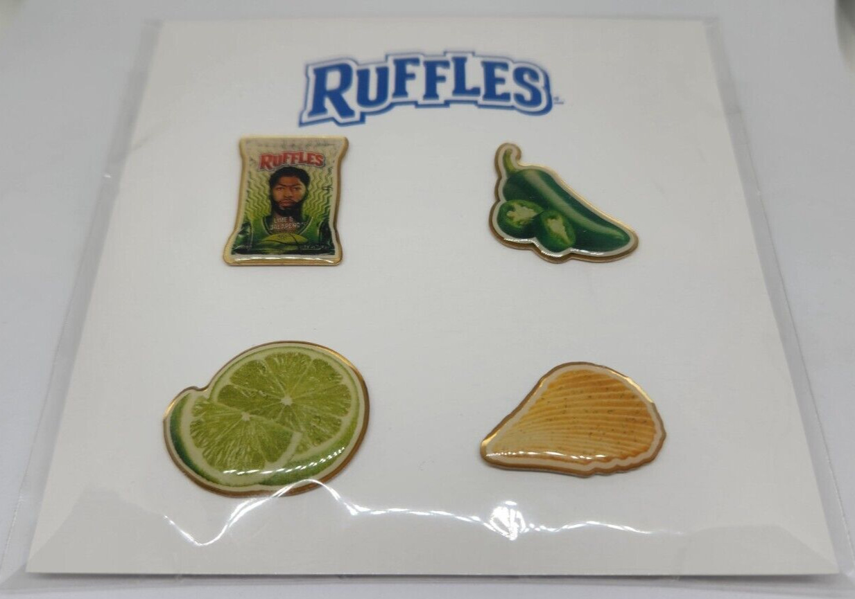 Frito-Lay Ruffles Lime & Jalapeno Potato Chips Collectable Pins Anthony Davis