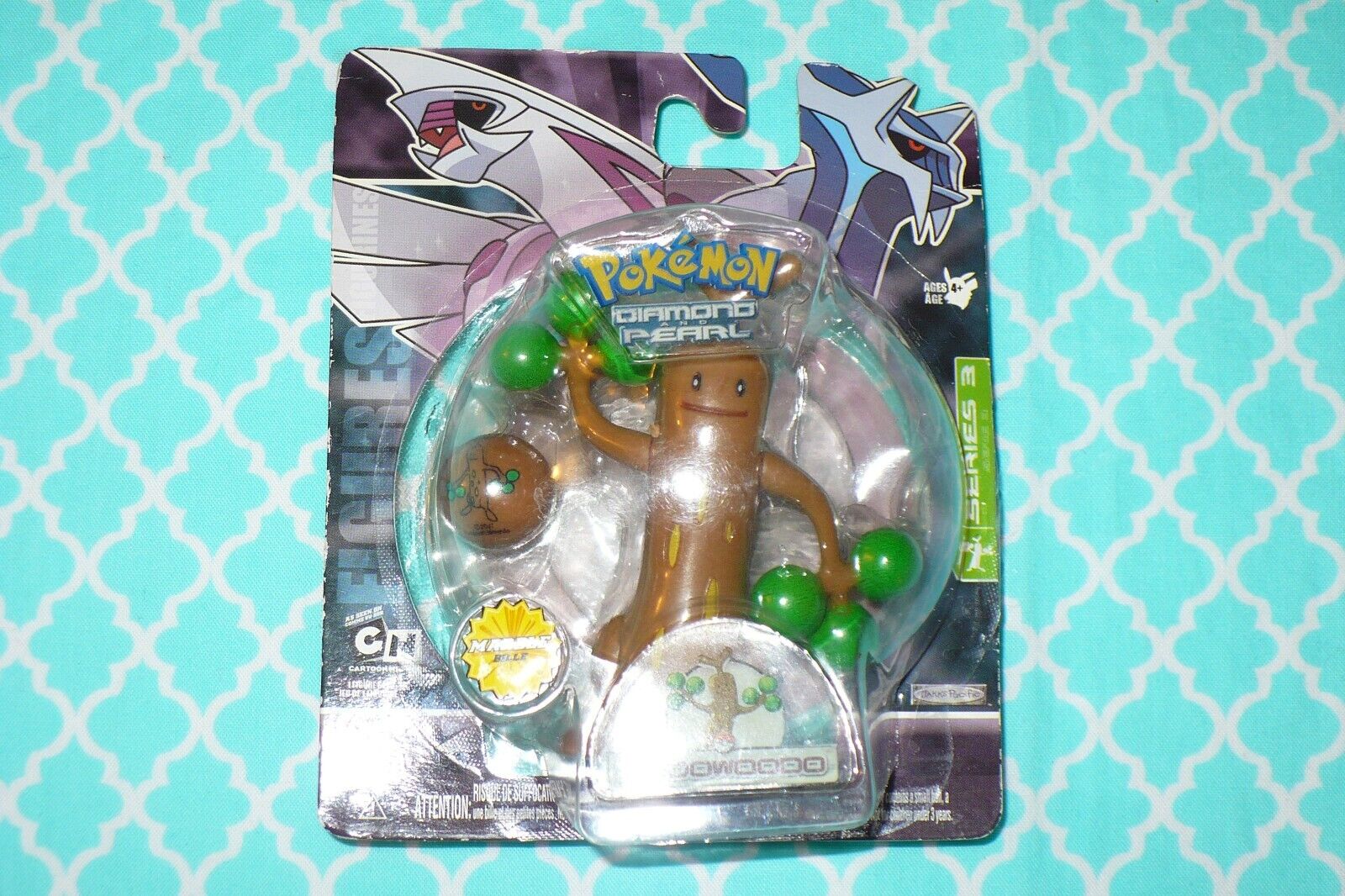 Pokemon Diamond and Pearl SUDOWOODO Figure with Marble Sealed in Package 2007