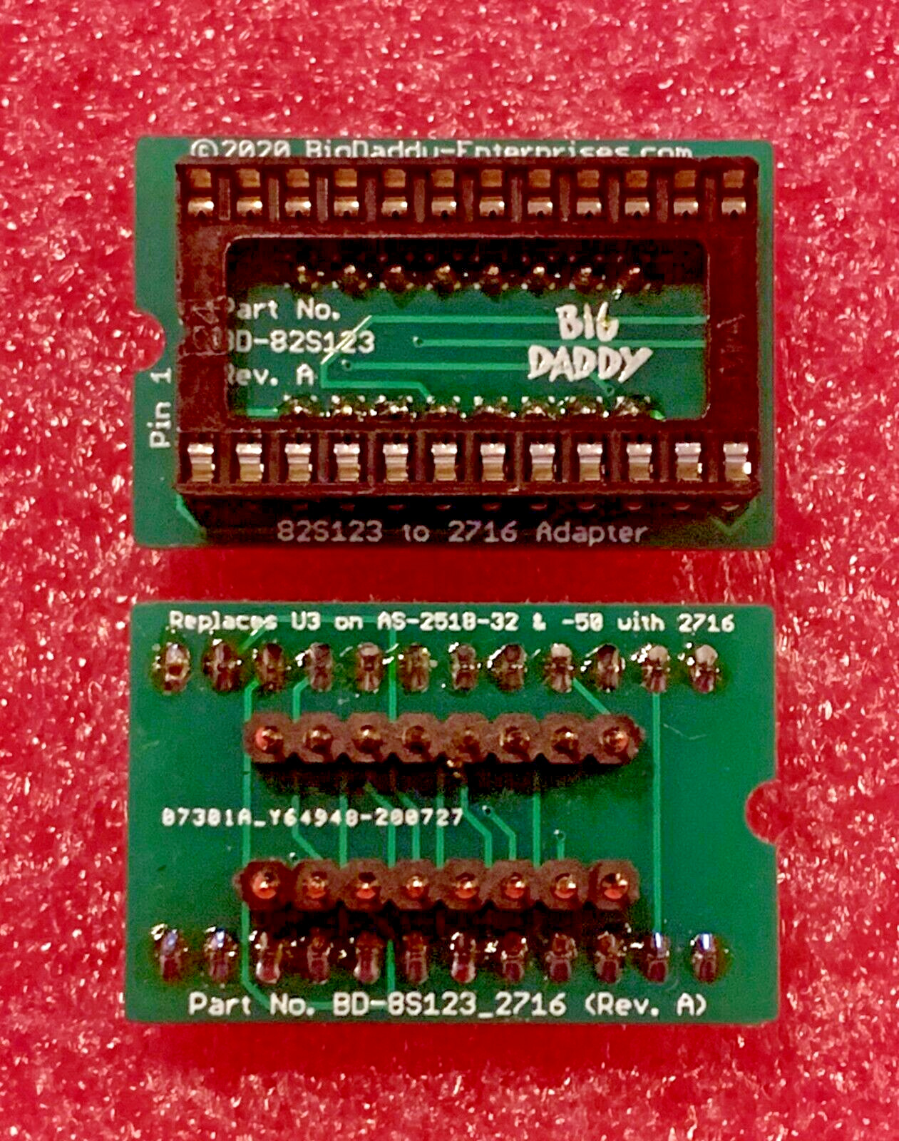 Big Daddy  82S123 PROM (U3) to 2716 EPROM for Bally -32 & -50 Sound boards