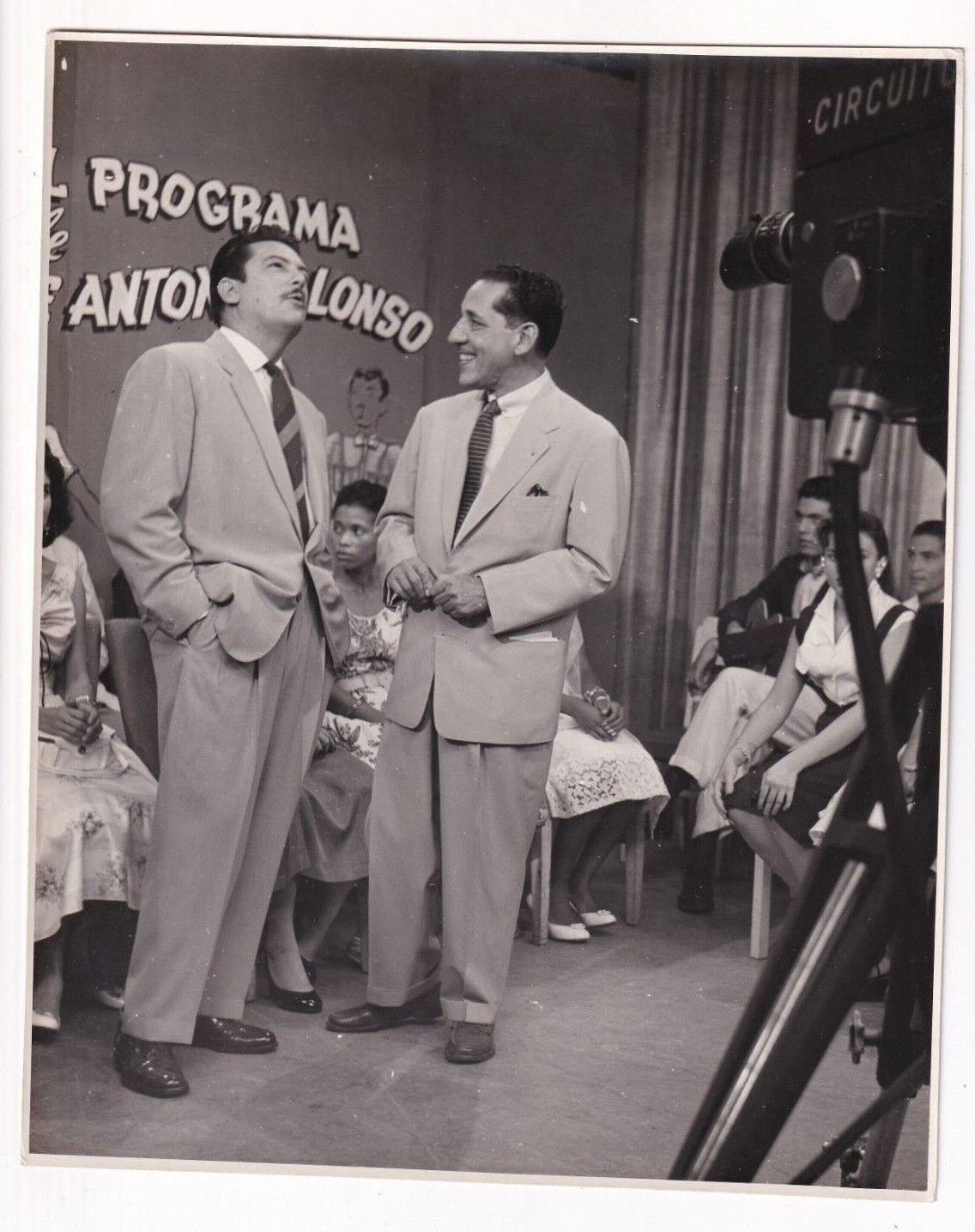 CUBAN TV LEGACY TALENT SHOW JOSE ANTONIO ALONSO PROGRAM CUBA 1950s Photo Y J 338