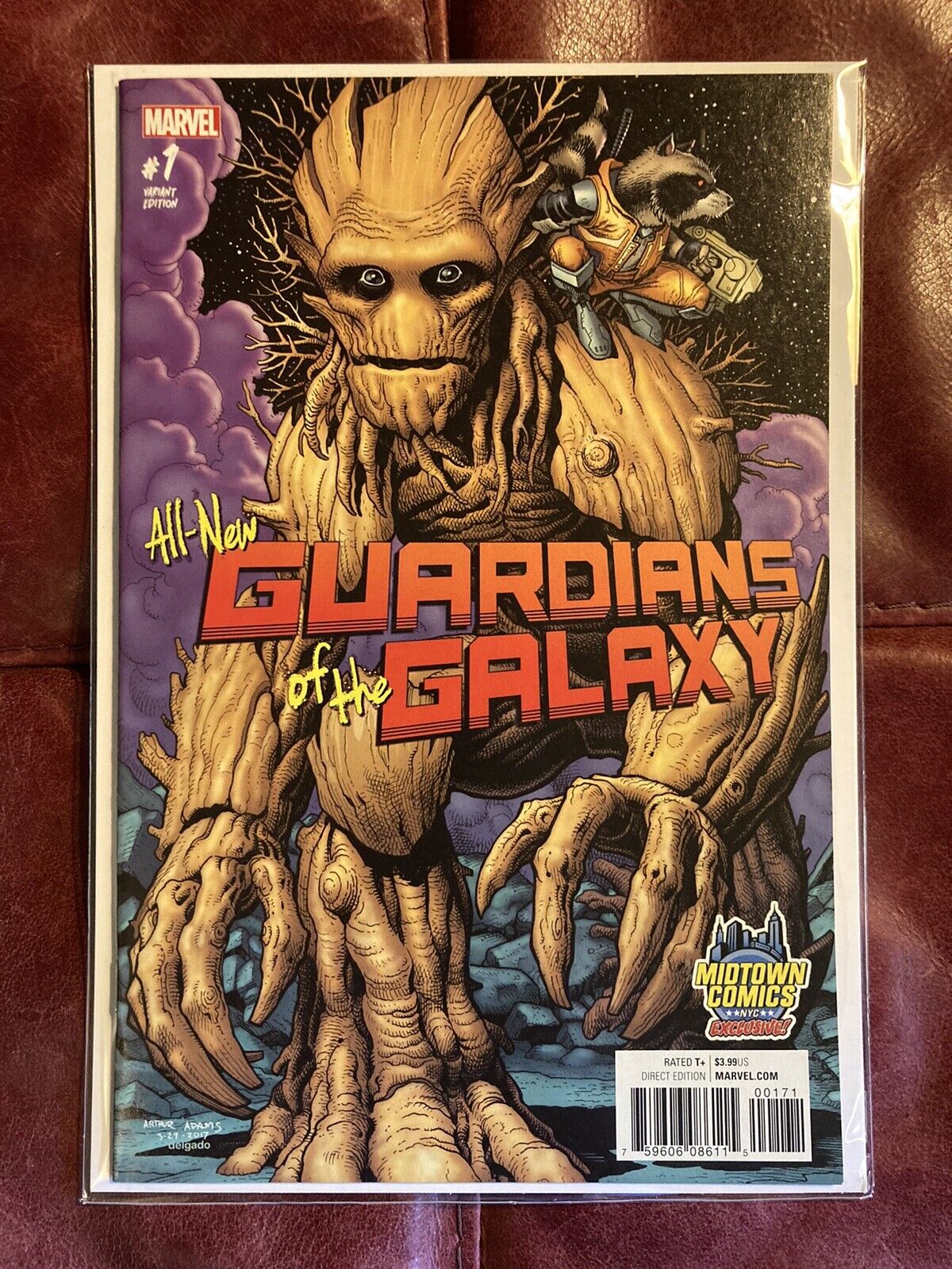 All New Guardians Of The Galaxy #1 Midtown Variant Arthur Adams NM- 2017