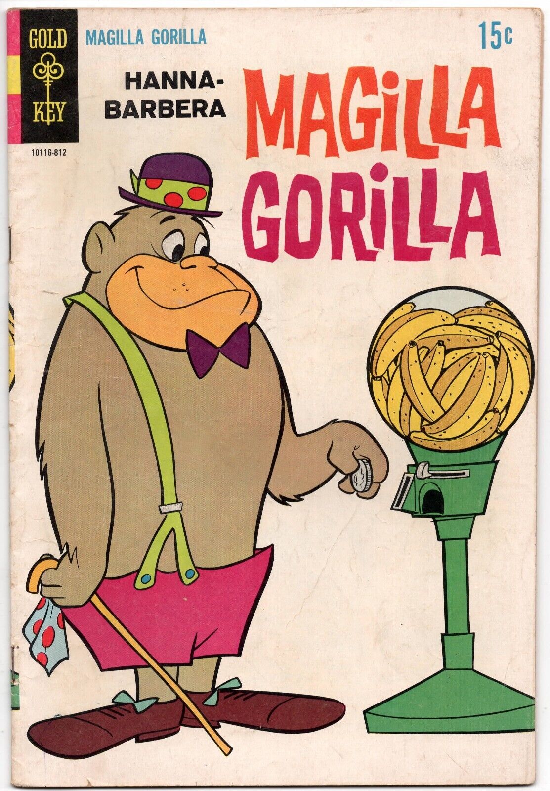 Magilla Gorilla #10 Hanna Barbera 1968 Gold Key Comics Banana Vending Machine
