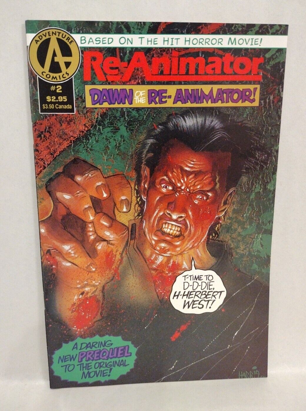 Re-Animator Dawn of the Re-Animator #2 1992 Adventure Comics Early Spawn AD