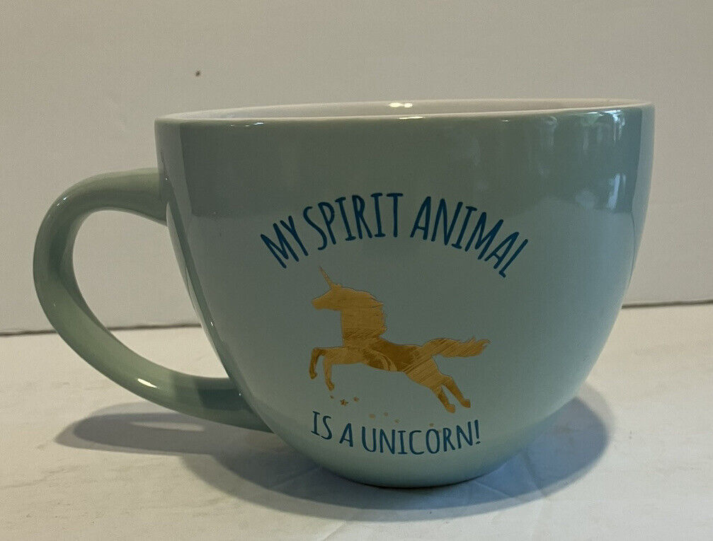 Unicorn Mug My Spirit Animal Is A Unicorn Quote Coffee Cup Oversize Jumbo Sage