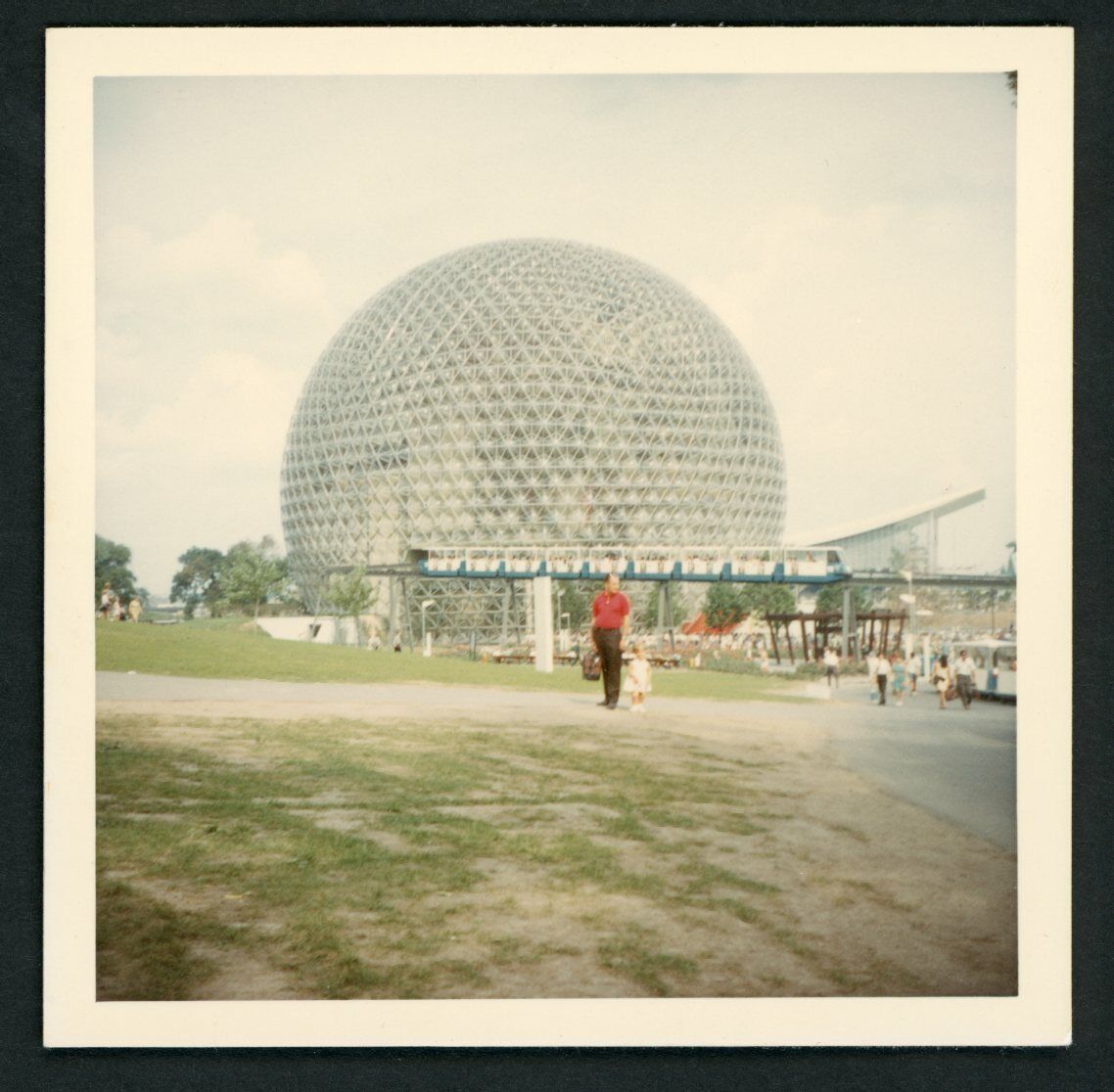Expo 67 World\'s Fair Montreal Biosphere USA Pavilion Photo 1960s Abstract