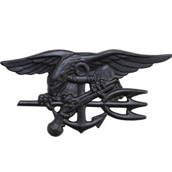 Genuine U.S. NAVY BADGE: SPECIAL WARFARE（SEAL） Black Breast Badge Pin Insignia