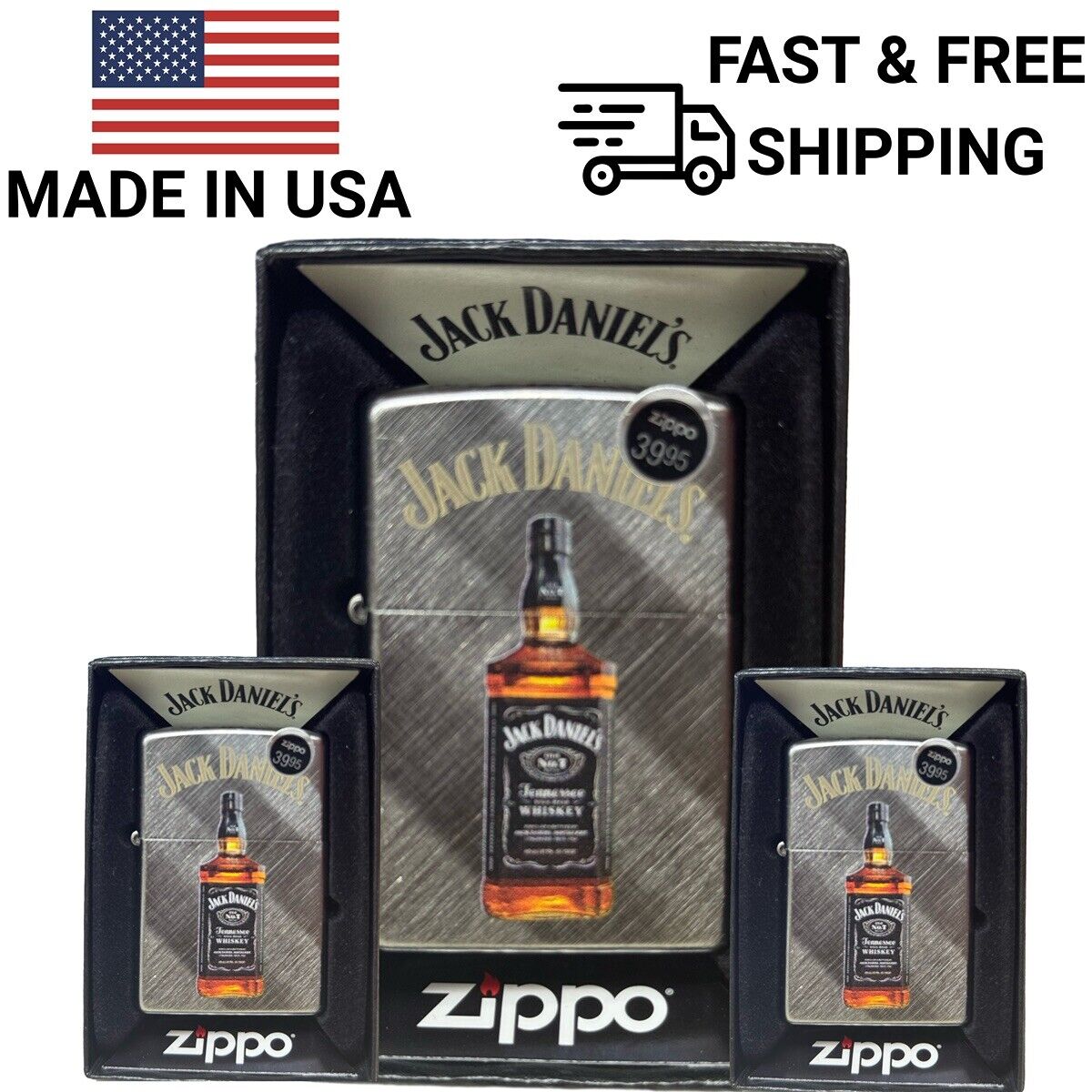 Zippo Lighter Vintage Jack Daniels BrandNew  Zippo Lighters Premium Lighter