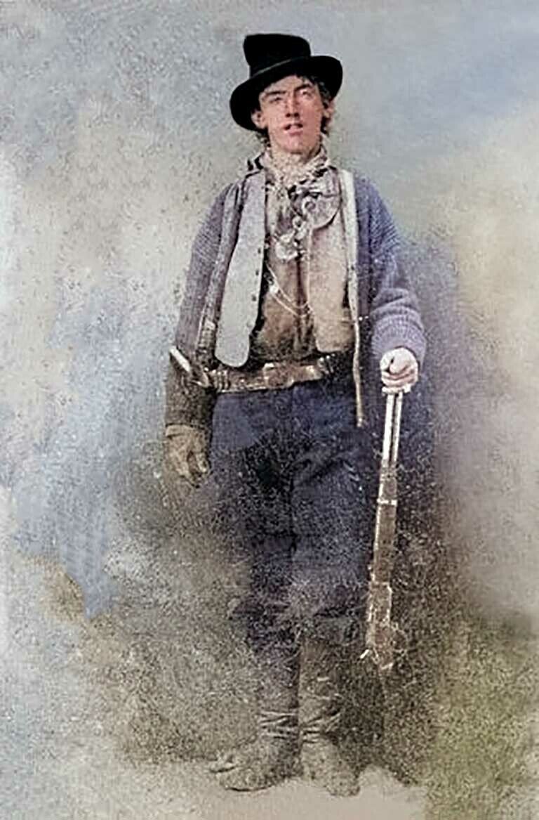 Billy the Kid PHOTO  on CANVAS 8x12  William Bonneywas Henry McCarty, STUNNING