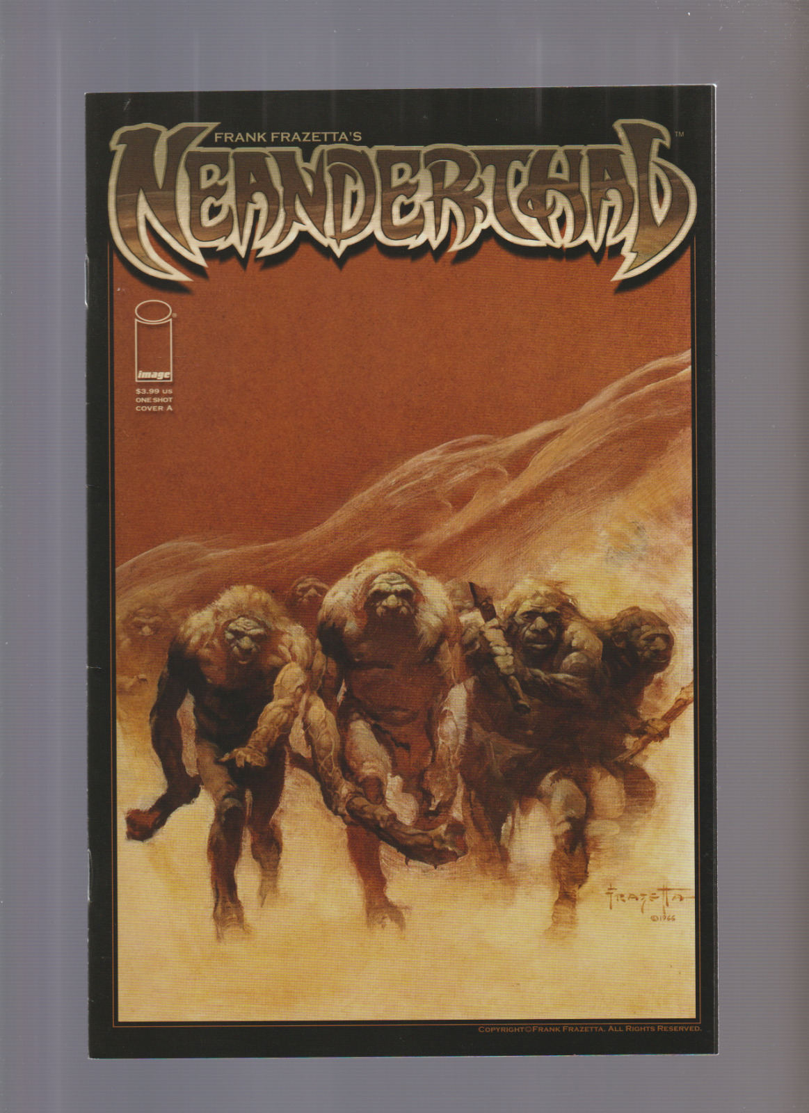 Neanderthal (Frank Frazetta's ) #1 ONE SHOT PAINTED COVER TIM VIGIL ART