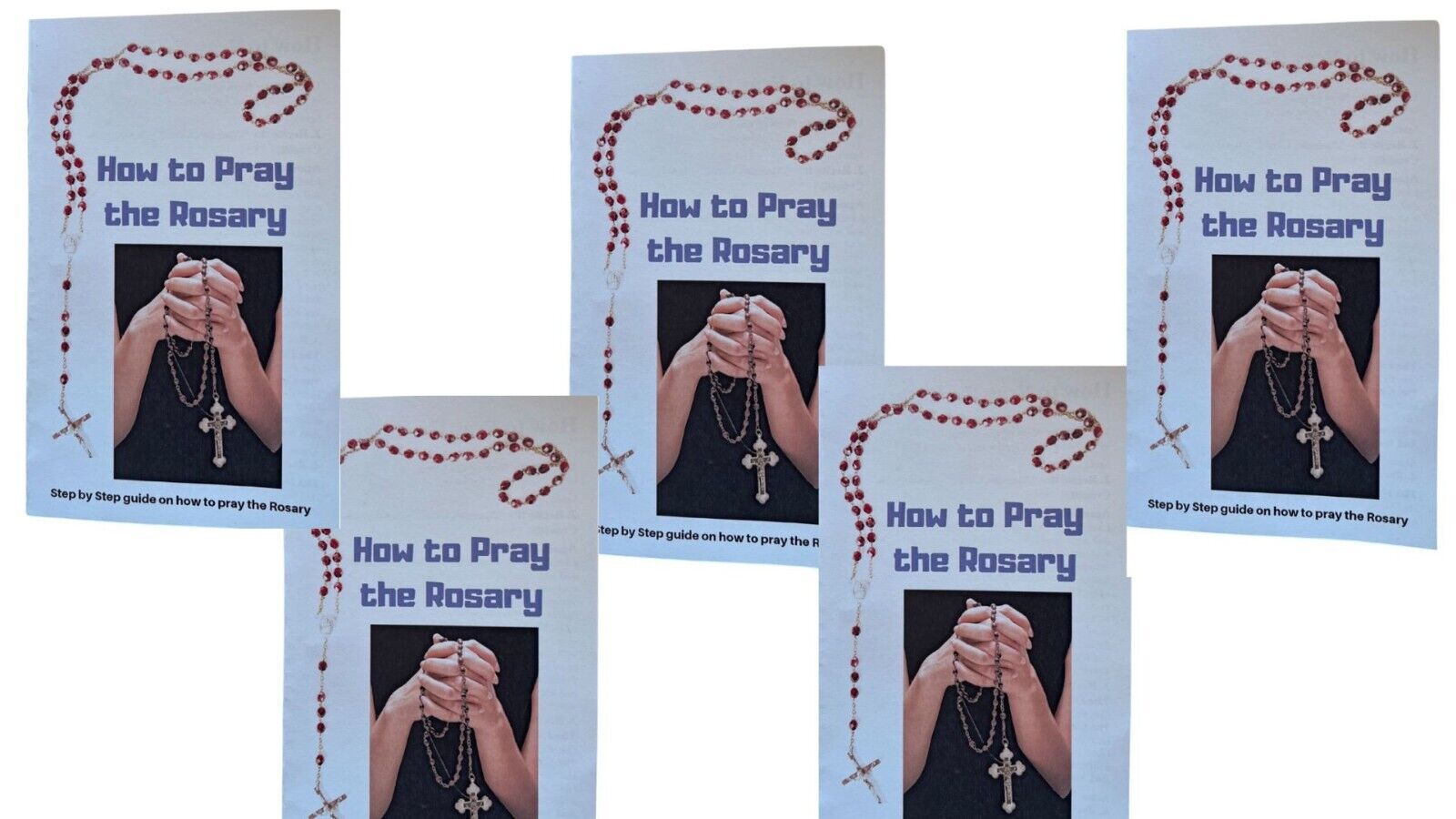 How to Pray the Rosary Prayer Card 5 Pack