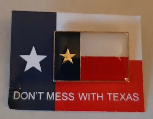 DON'T MESS WITH TEXAS FLAG LAPEL PIN