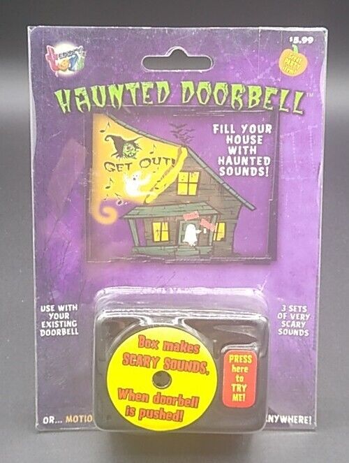 tekky toys halloween haunted doorbell 2008 Scary Haunted Sounds New In Package.