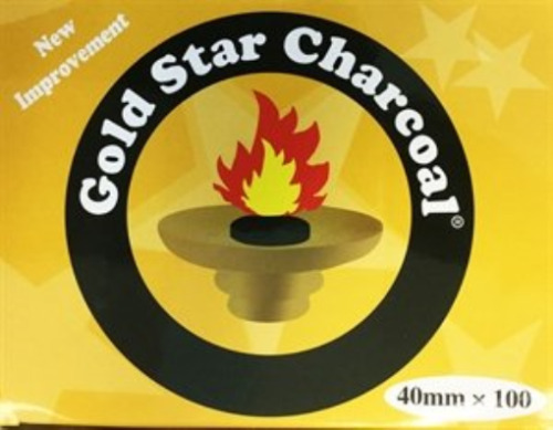 AUTHENTIC- Gold Star 40 Mm Charcoal 10 Roll 100 pieces
