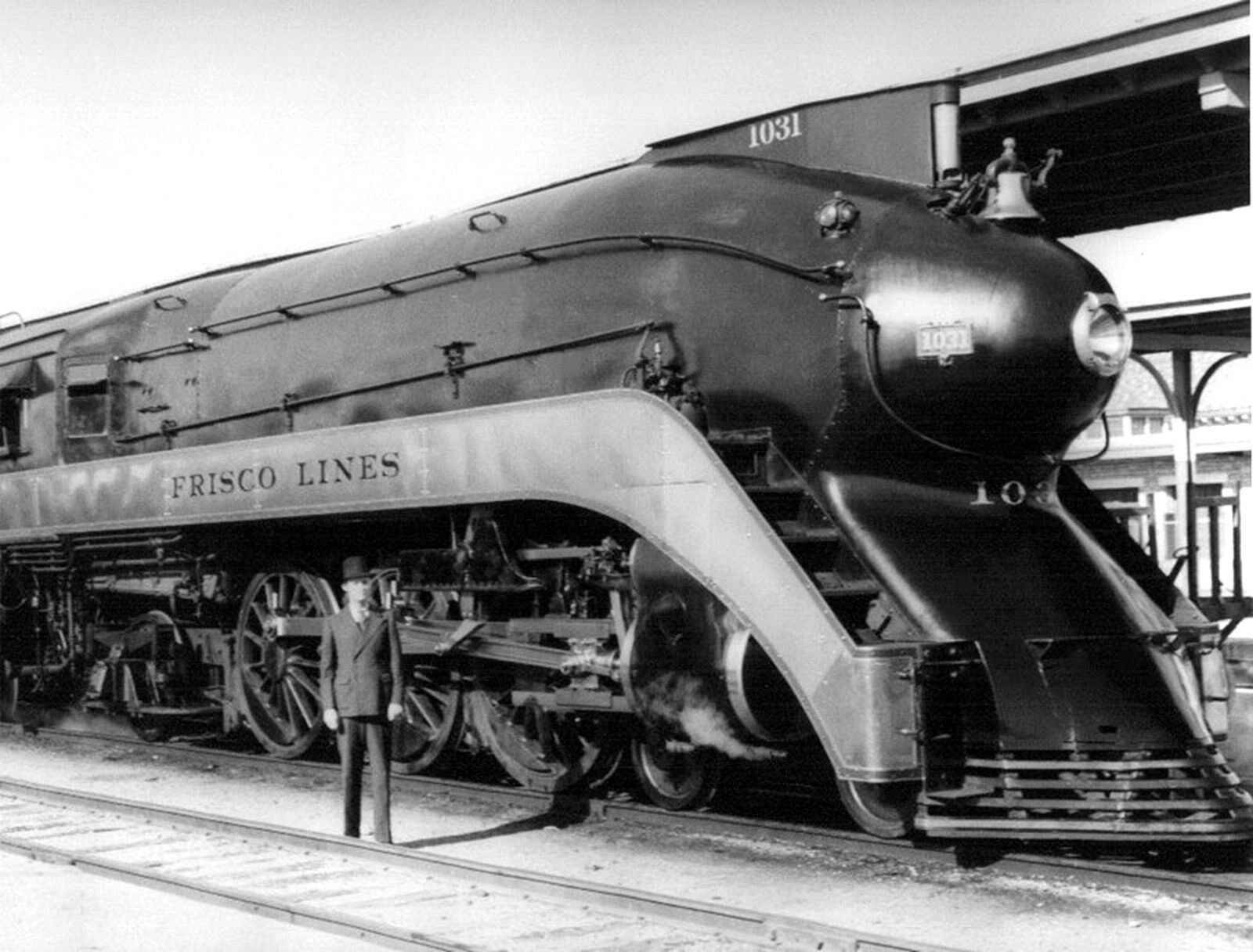  Frisco Fire Fly #3 Streamline Steam Locomotive 1031 St.L&SF Railroad 
