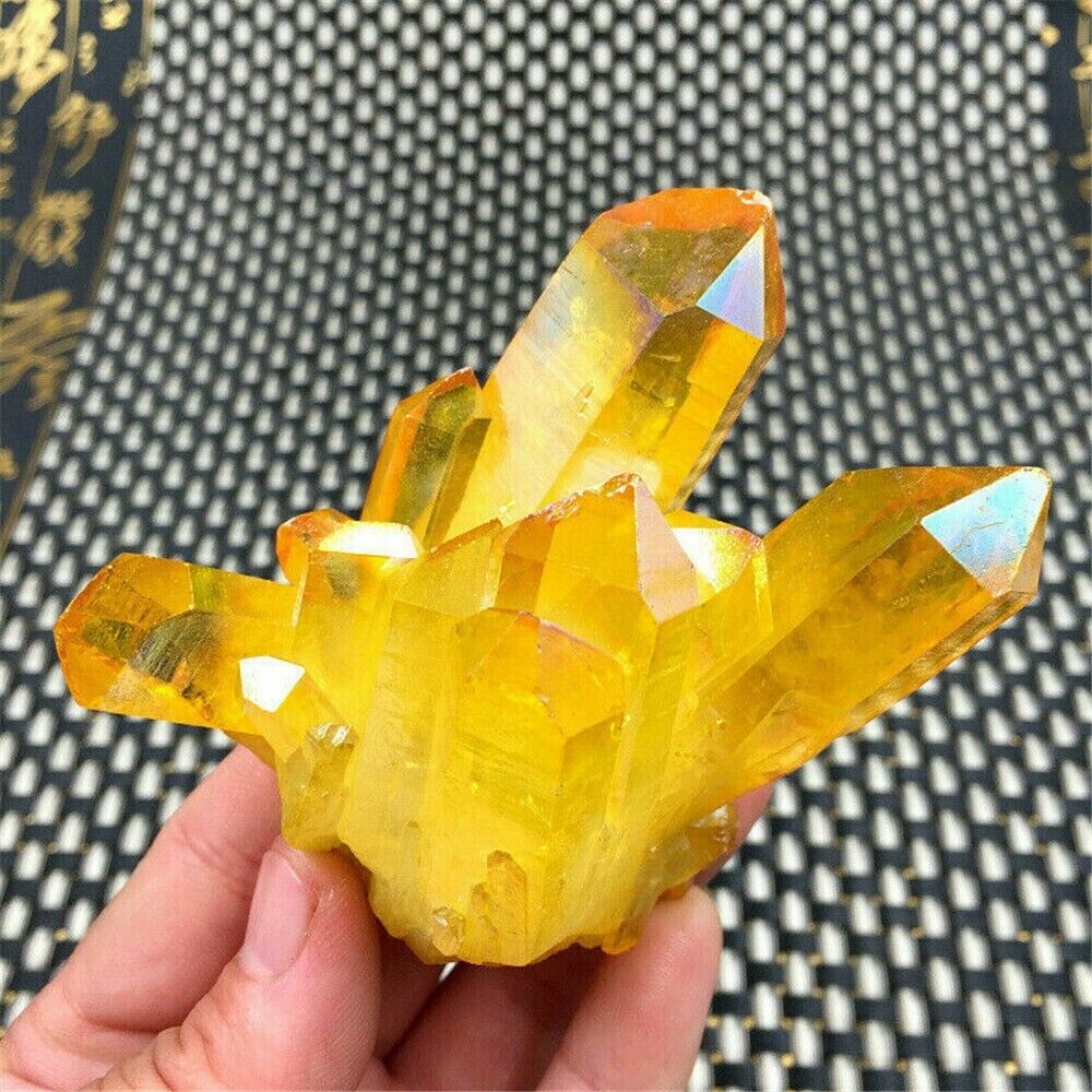 100g+ Natural Yellow Quartz Cluster Citrine Crystal Stone Healing Reiki Mineral