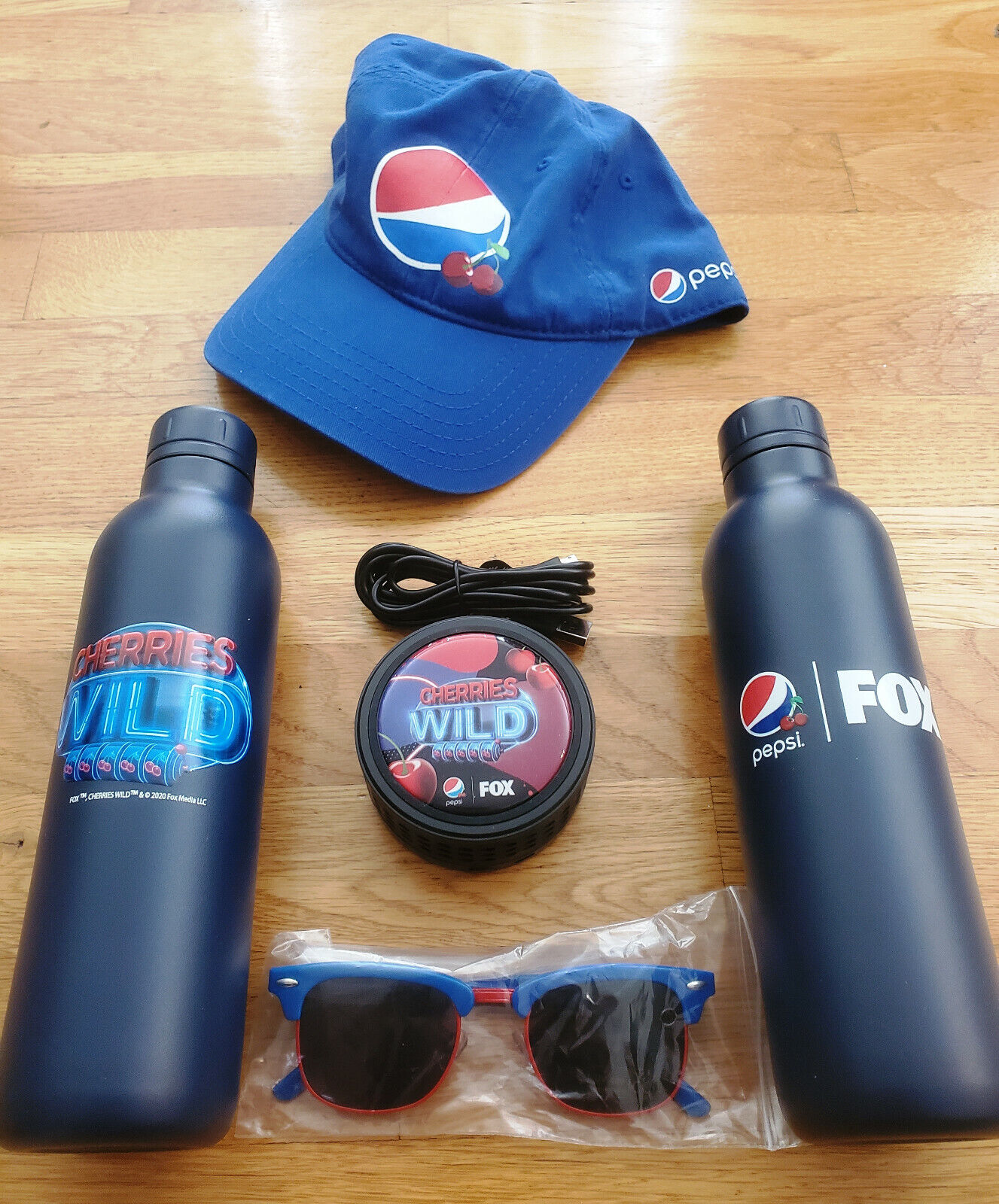 PEPSI CHERRIES WILD LIMITED EDITION PROMO Swag lot Bottles+More NEW RARE