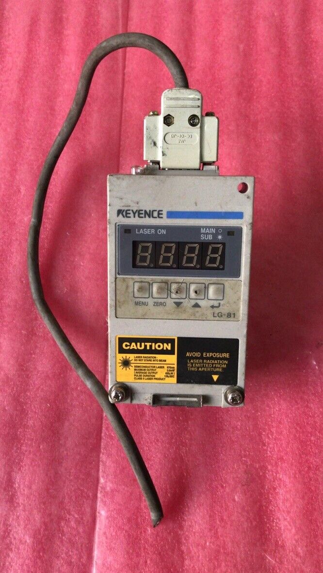 Keyence LG-81 Laser Gauge and Connector Cable