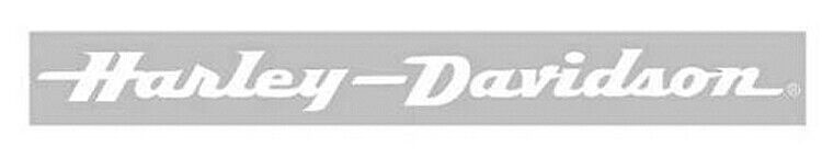 Harley-Davidson Script Windshield Decal | White Text | Large - CG3701