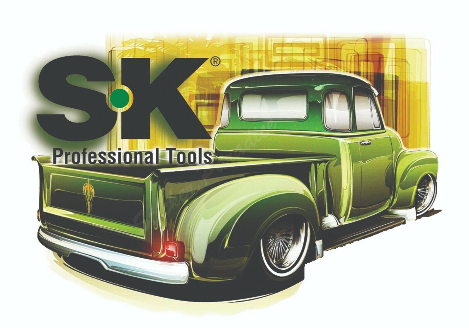 SK Professional Tools Sticker Sunset Dreams Tool Box Mechanic Decal Made in USA 