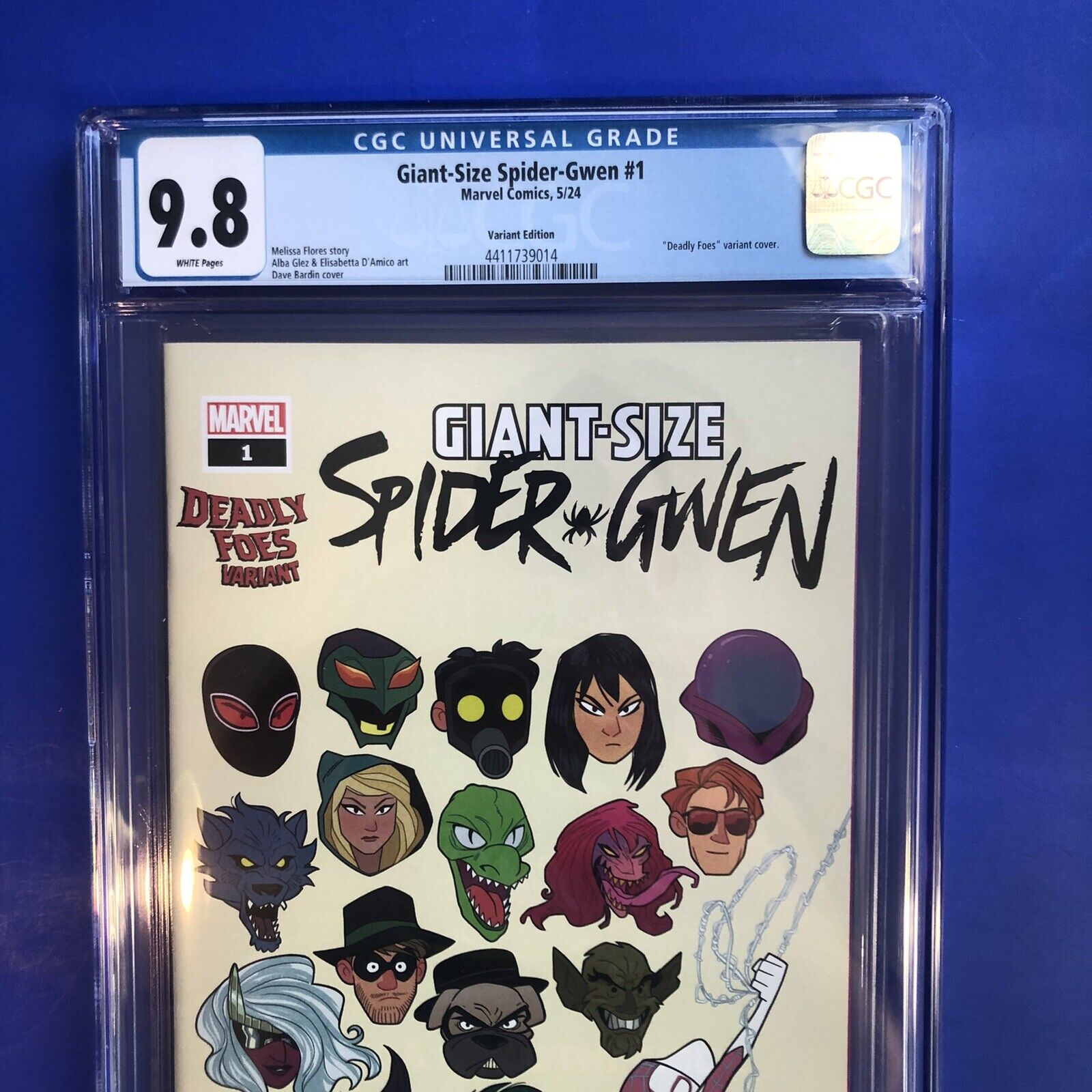 Giant Size Spider-Gwen #1 CGC 9.8 Dave Bardin Deadly Foes Variant Cover 2024 NM