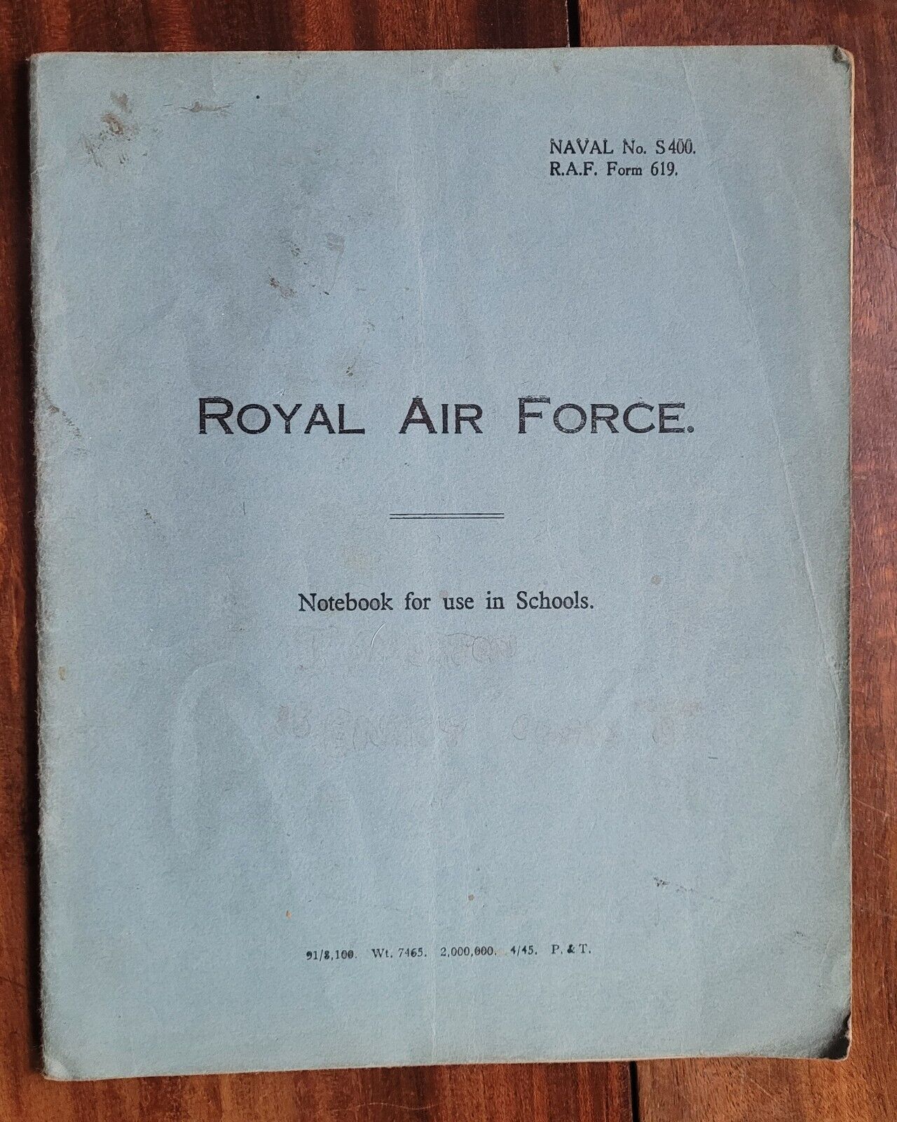 c1940s Royal Air Force Notebook. With Hand Drawn Electrical Engineering Diagrams