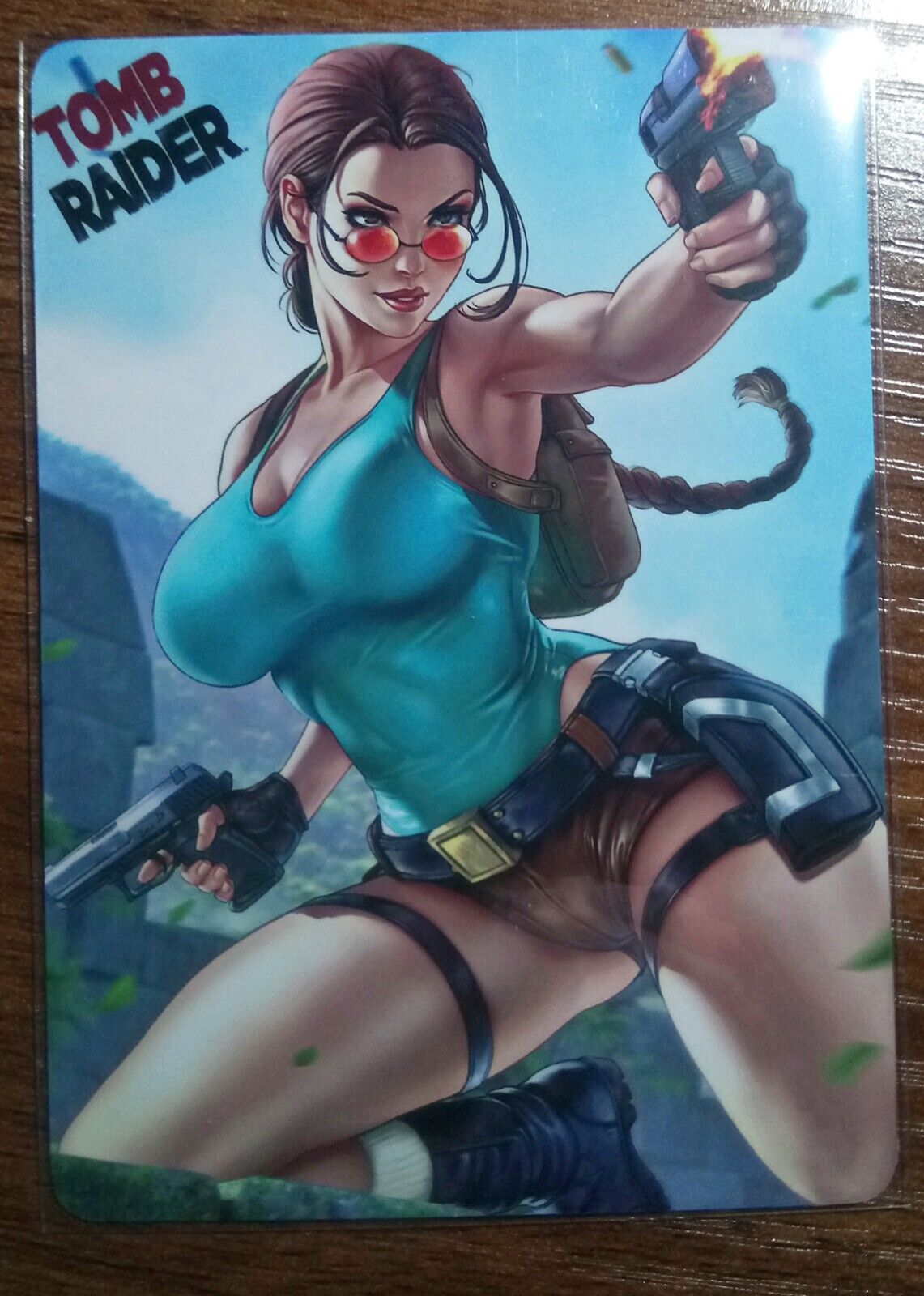 Lara Croft, #1, Tomb Raider, Custom Art Card, SFW/NSFW, Sexy, Waifu, Double Side