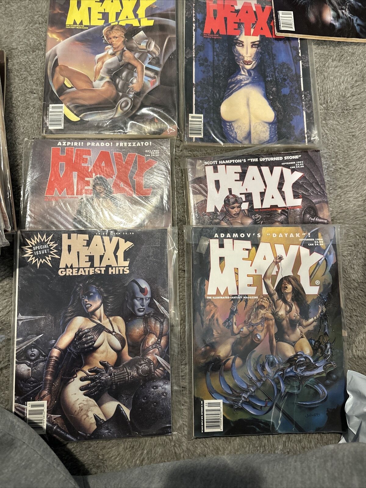 Heavy Metal Adult Illustrated Magazine 1990-1998 Mixed Lot 32