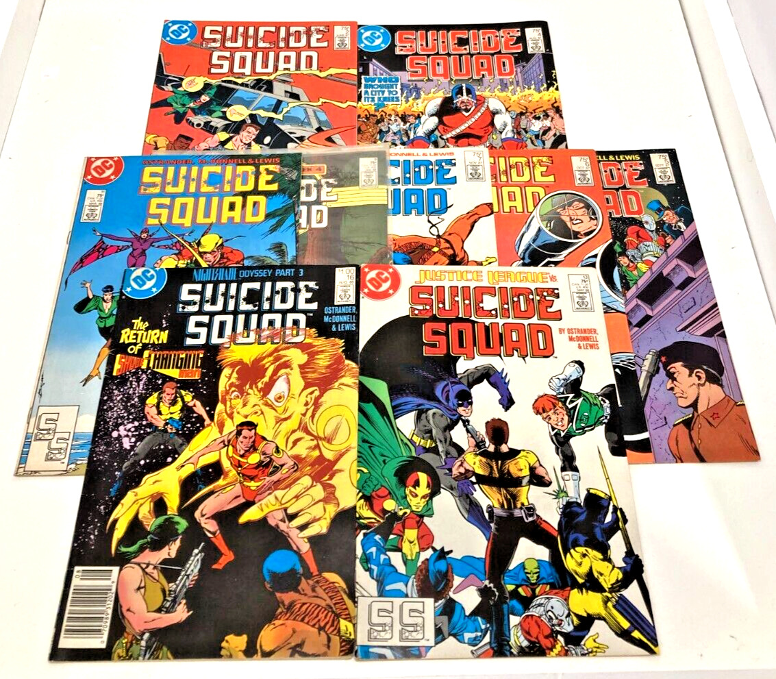 Lot Of 9 Suicide Squad DC Comics #2,4,5,6,7,9,11,13,16
