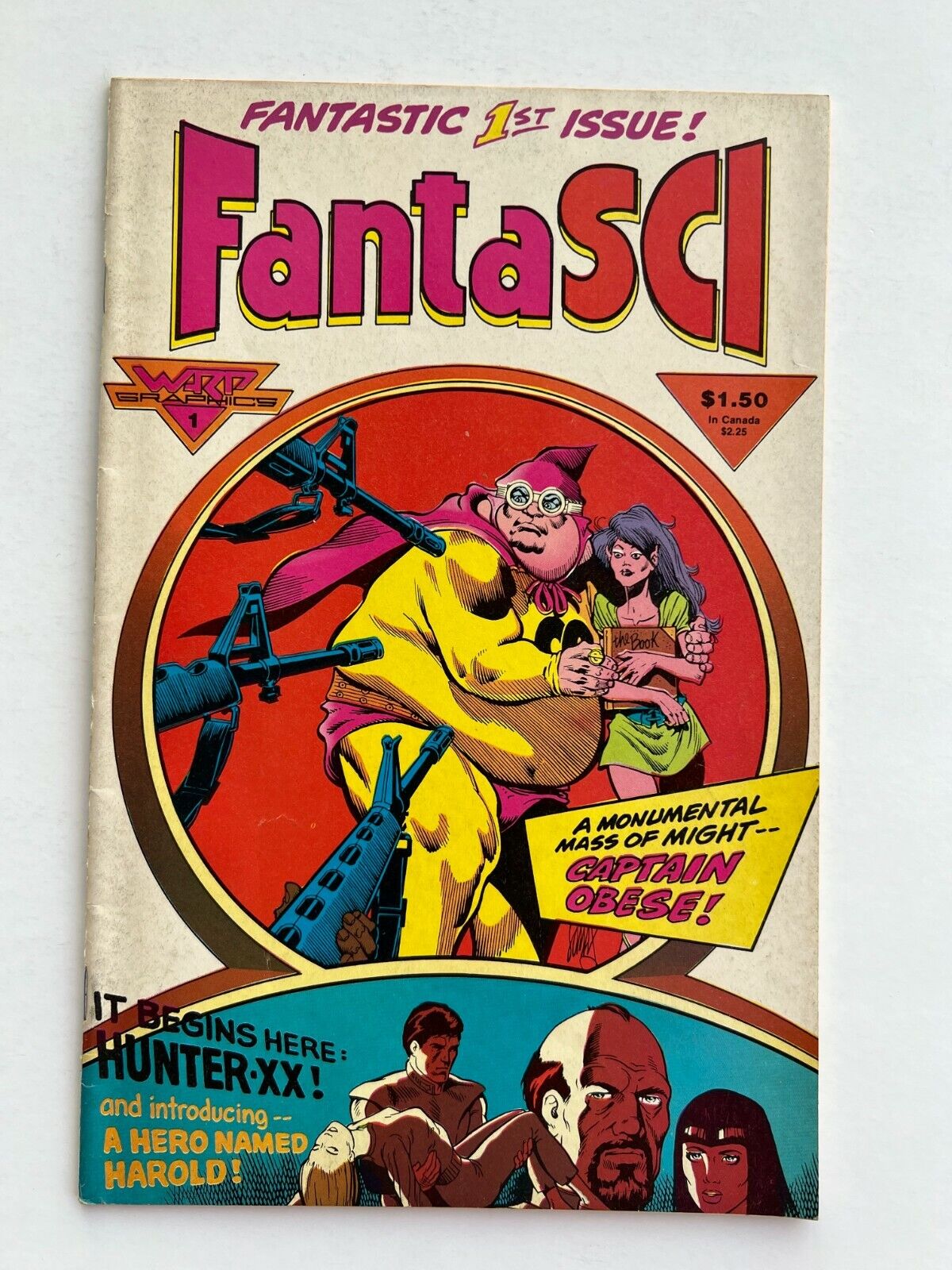 FantaSCI #1 - Captain Obese (Warp Graphics, 1986) FN+